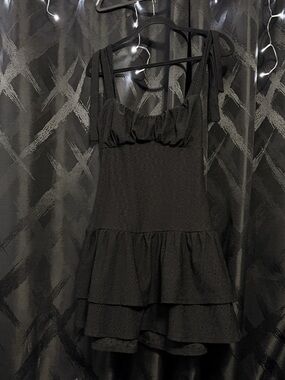 Windsor Black Tiered Mini Dress